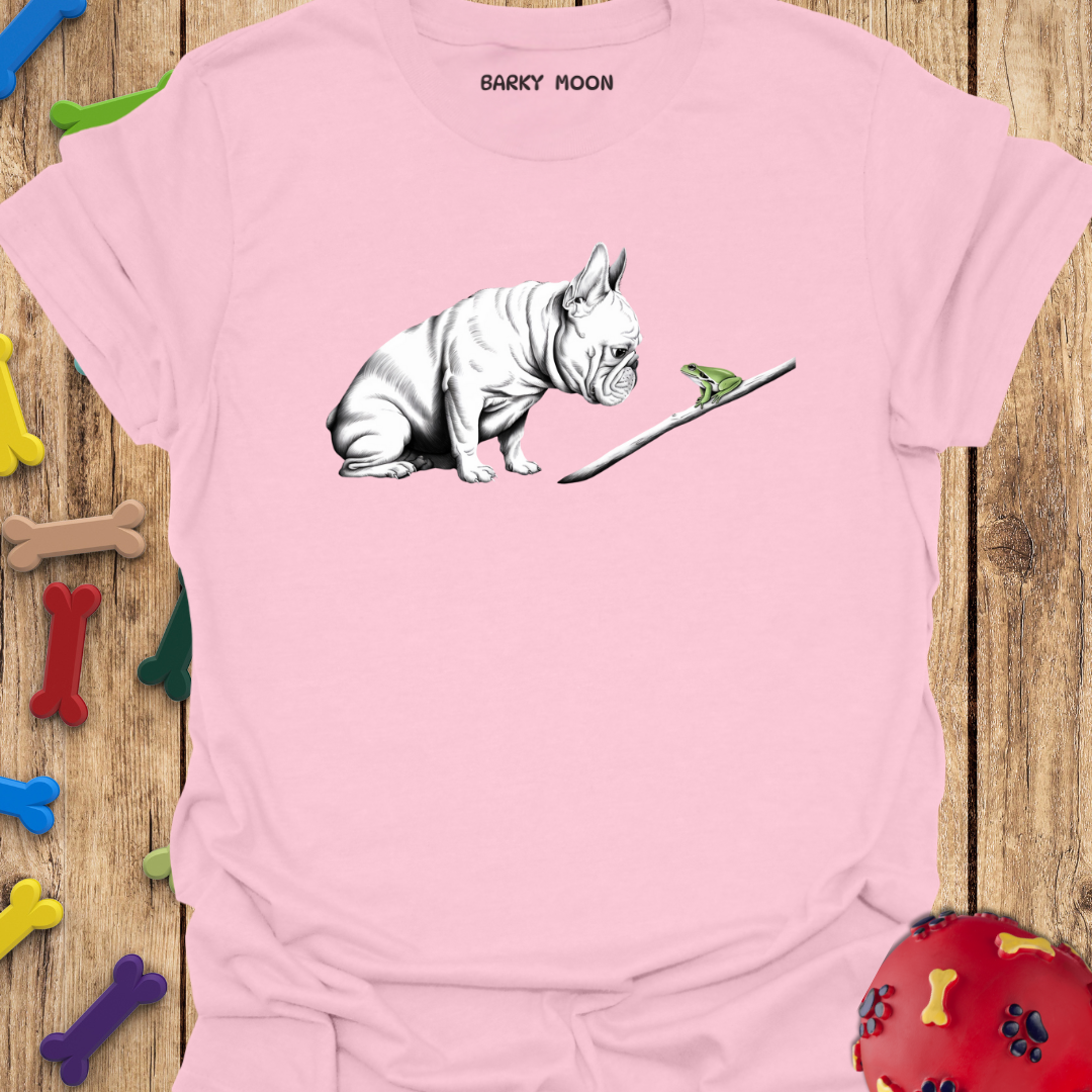 Frenchie Meets Frog Tee