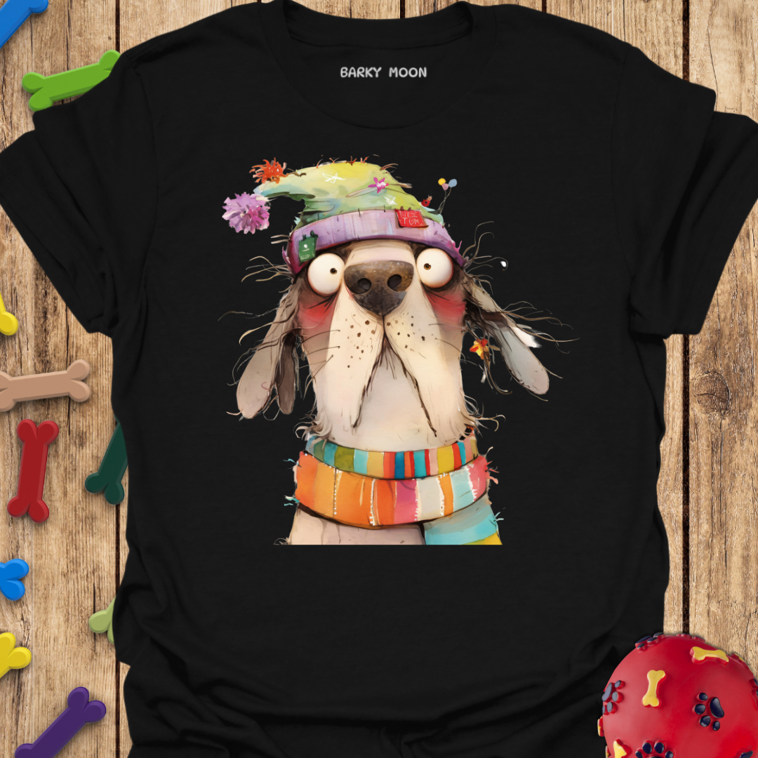 Dog In Hat T-Shirt