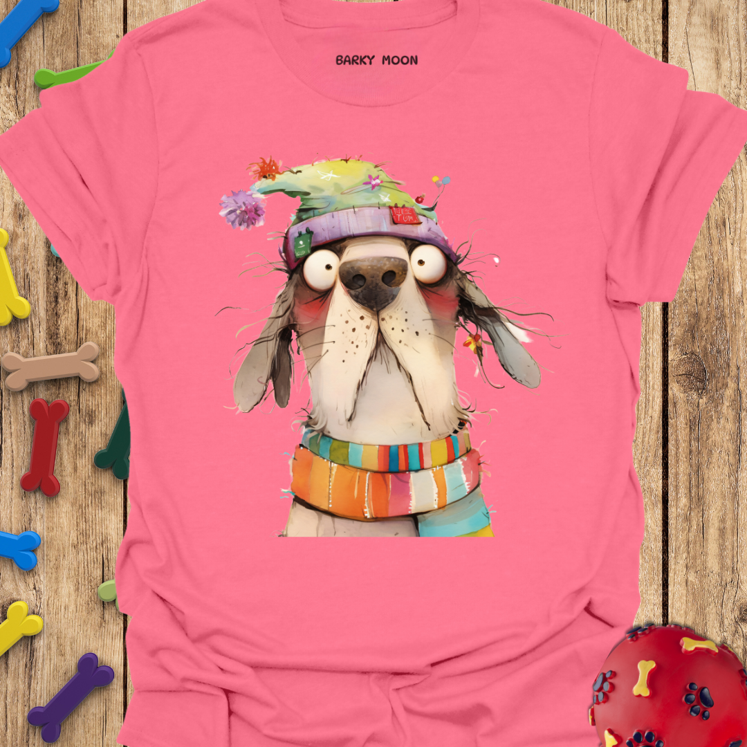 Dog In Hat T-Shirt