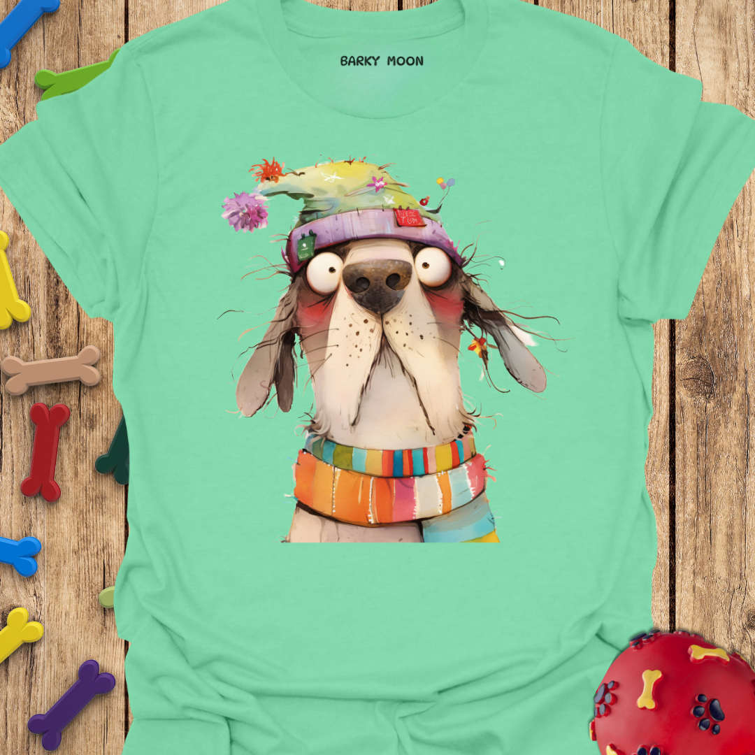 Dog In Hat T-Shirt