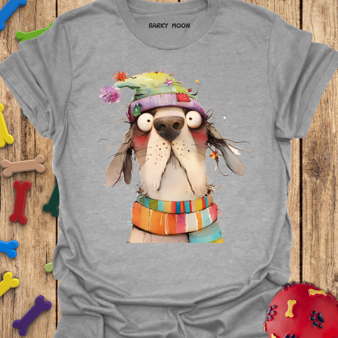 Dog In Hat T-Shirt