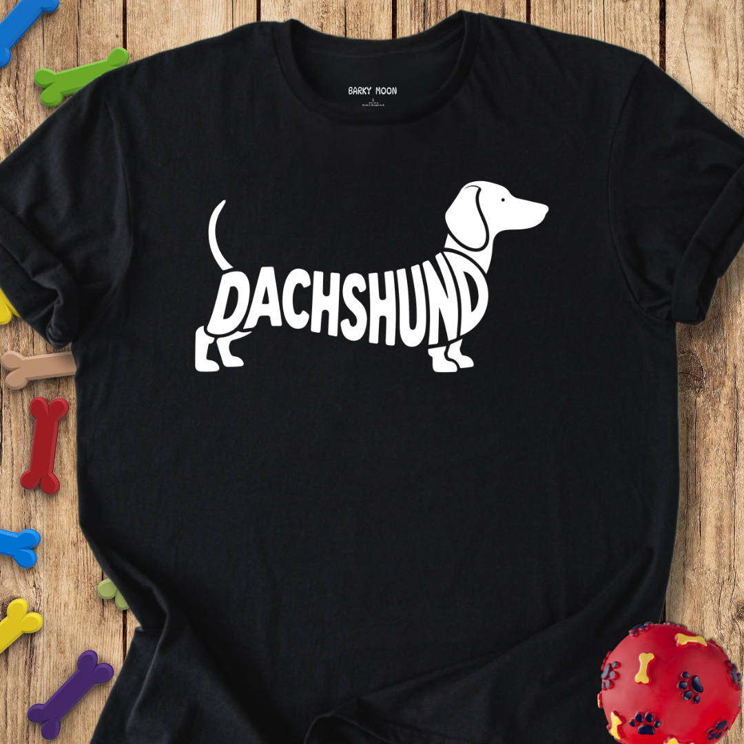 Dachshund Typographical T-Shirt