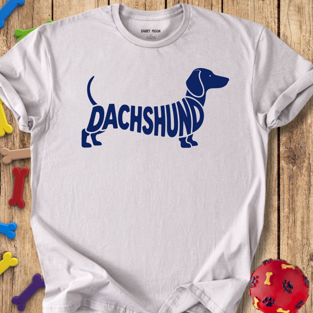 Dachshund Typographical T-Shirt