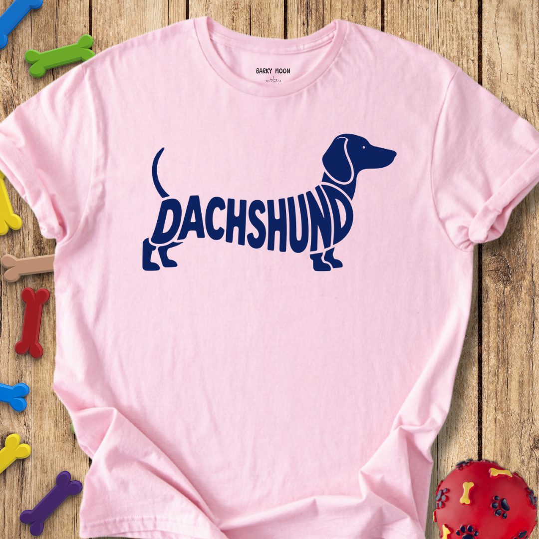 Dachshund Typographical T-Shirt