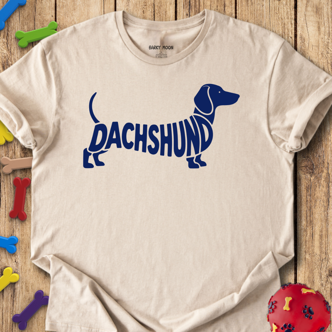 Dachshund Typographical T-Shirt