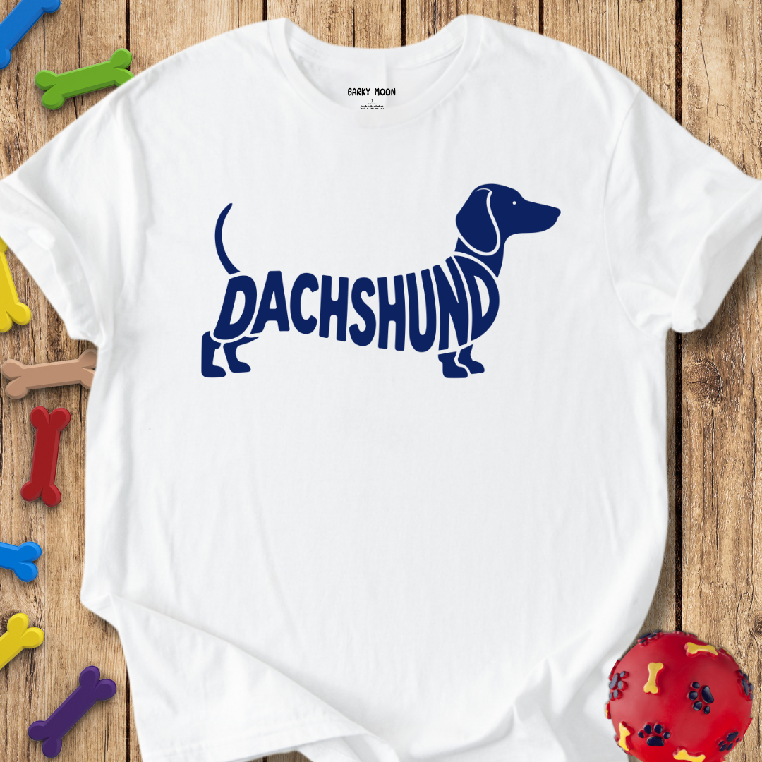 Dachshund Typographical T-Shirt