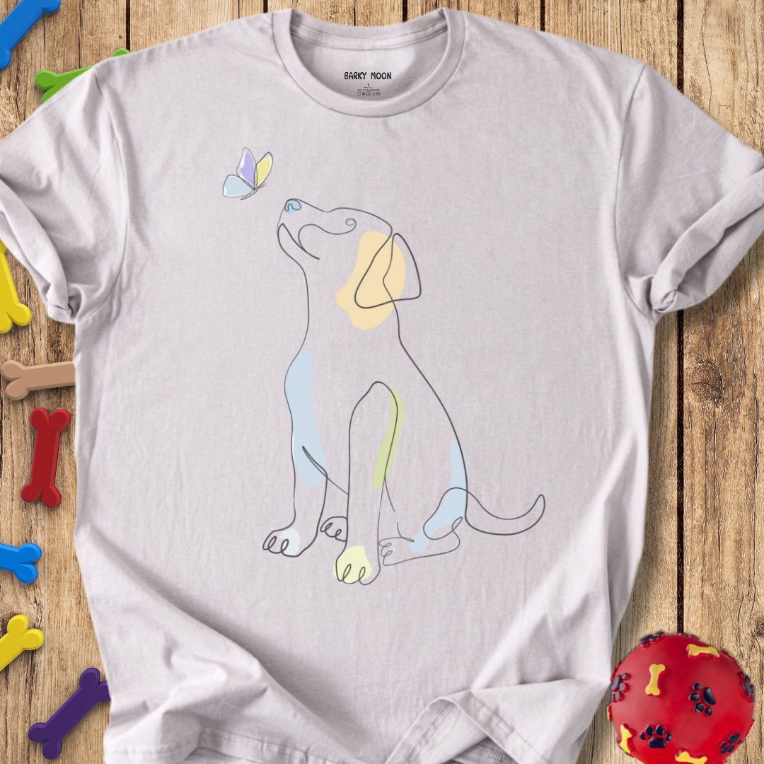 Dog & Butterfly T-Shirt