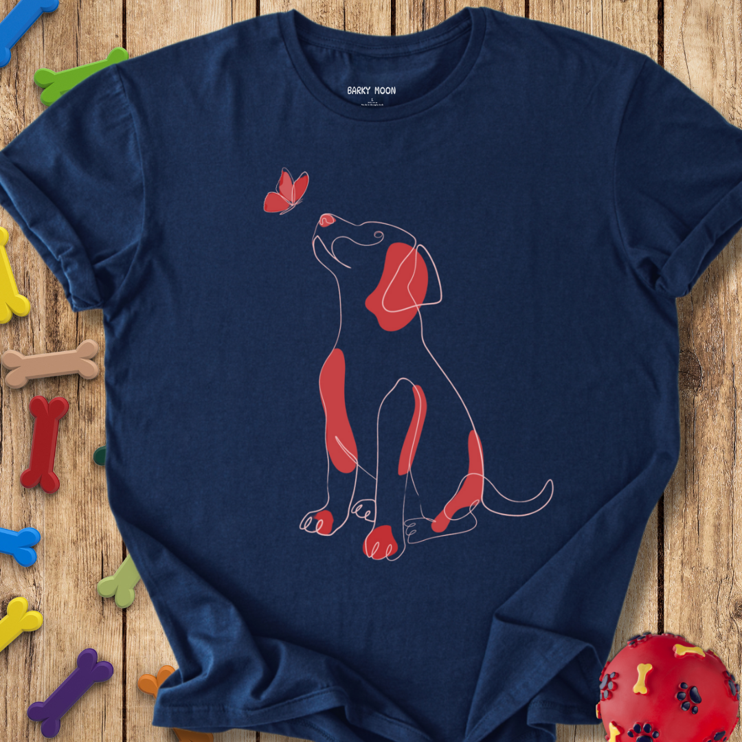 Dog & Butterfly T-Shirt
