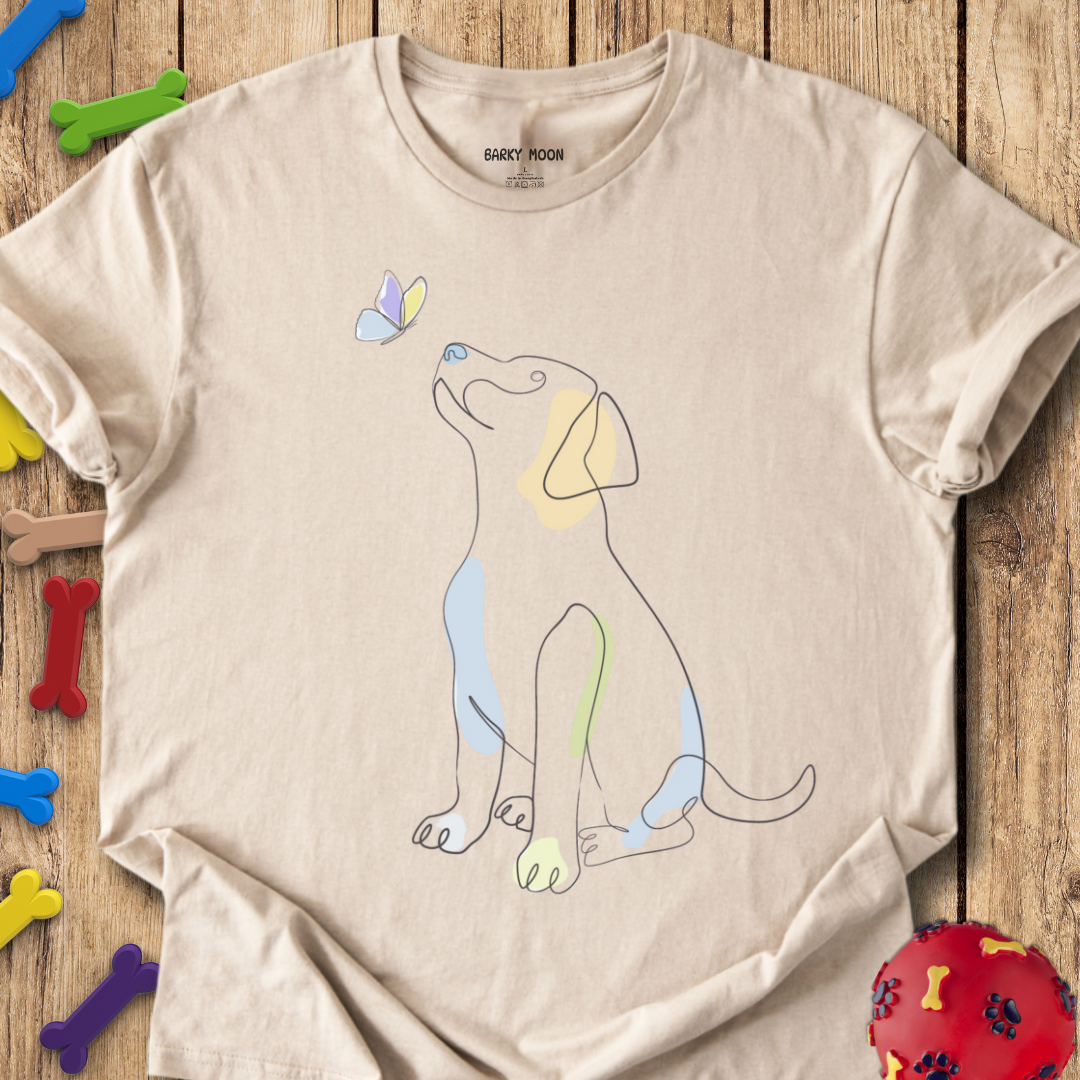Dog & Butterfly T-Shirt