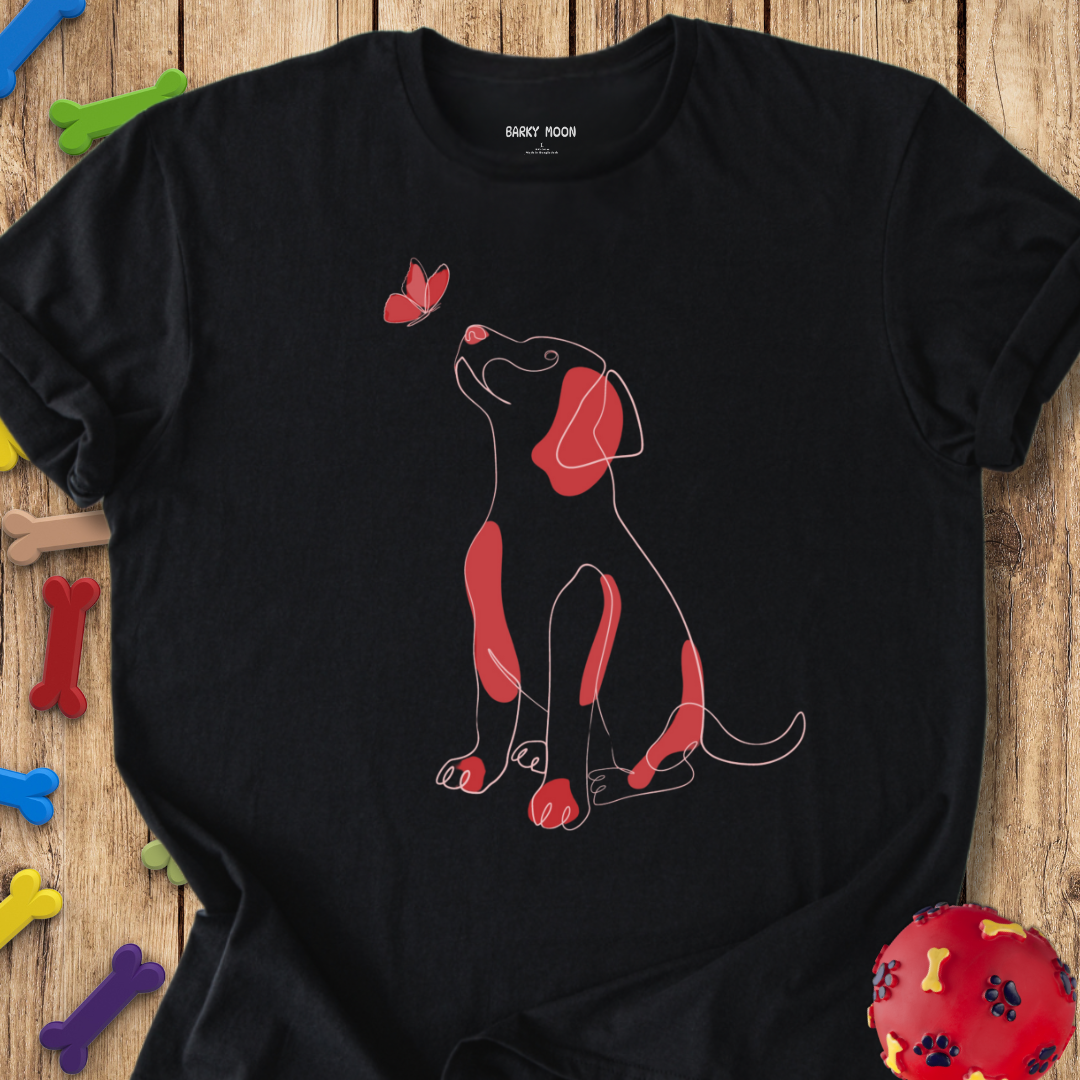 Dog & Butterfly T-Shirt