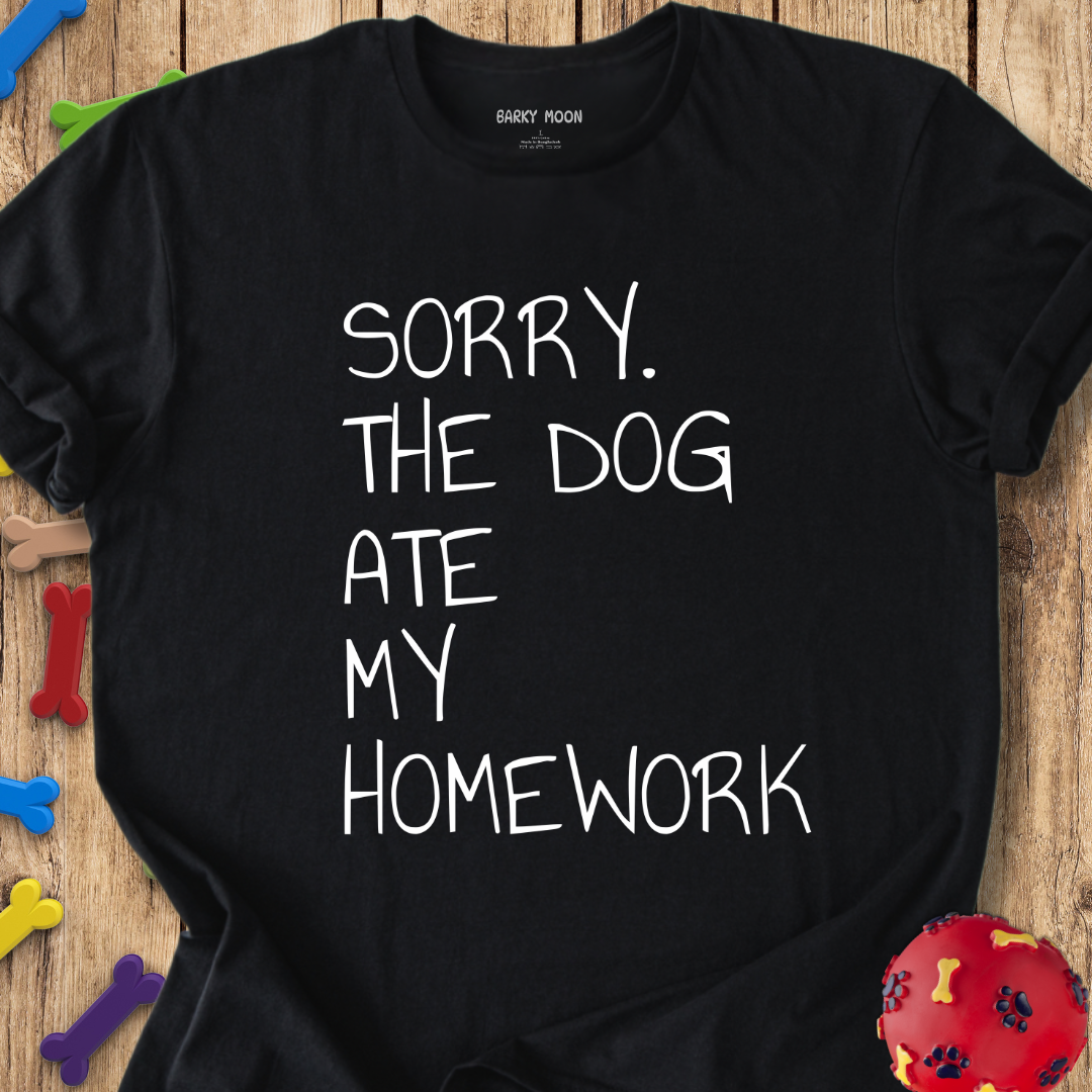 Dog Ate Homework T-Shirt