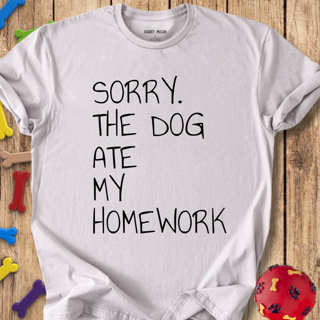 Dog Ate Homework T-Shirt