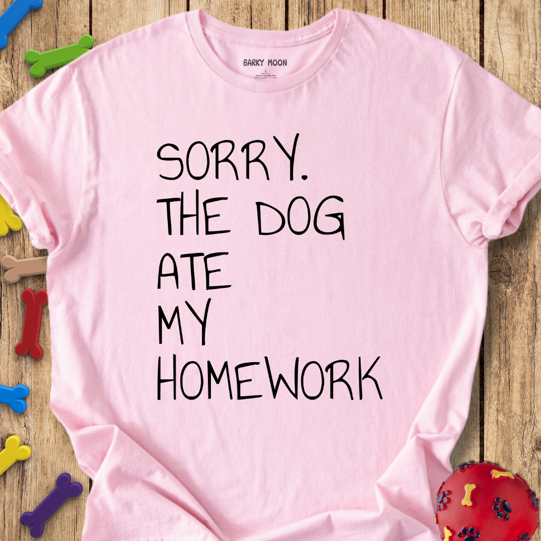 Dog Ate Homework T-Shirt