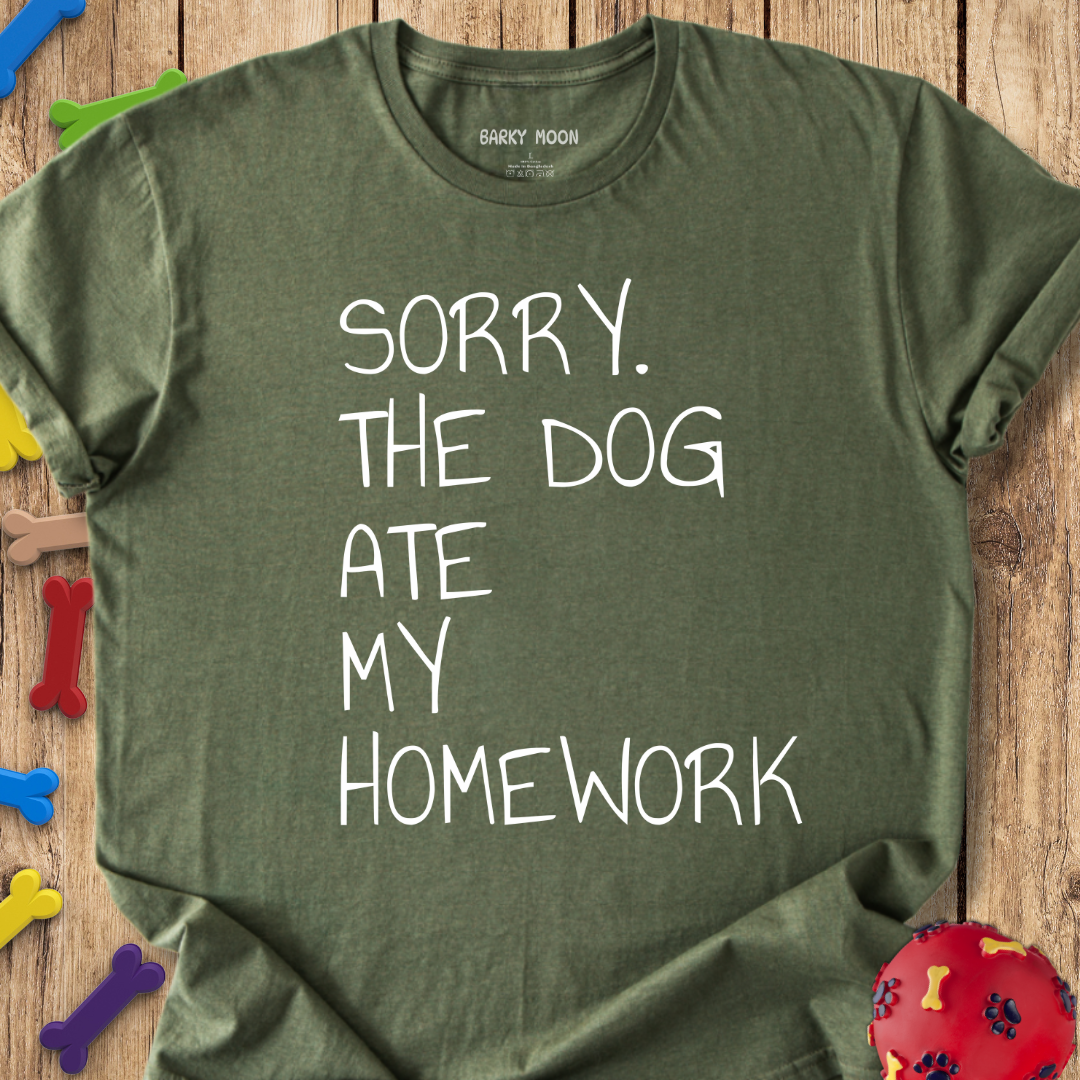 Dog Ate Homework T-Shirt