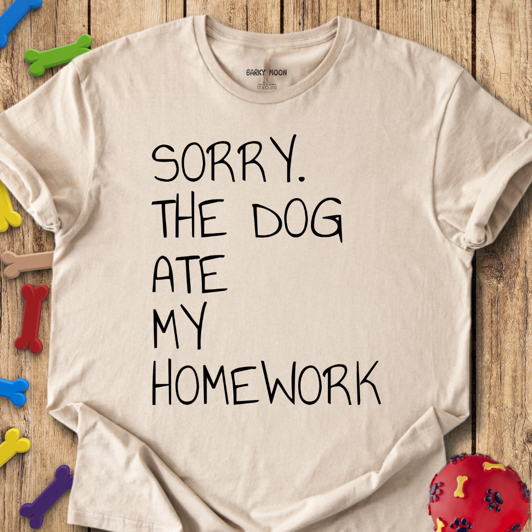 Dog Ate Homework T-Shirt