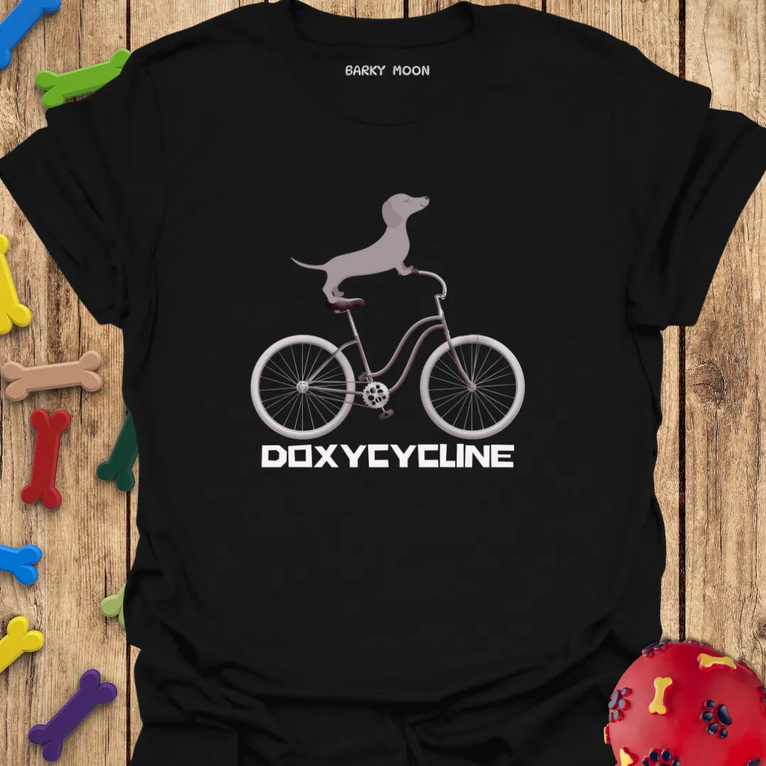 "Doxycycline"-  Dachshund Cycling T-Shirt