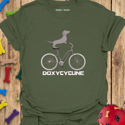 "Doxycycline"-  Dachshund Cycling T-Shirt