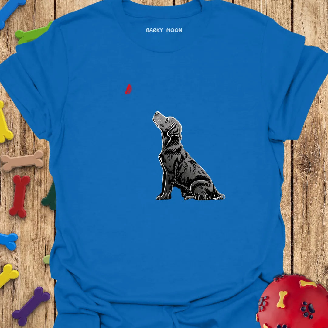 Dog and Butterfly Graphic T-Shirt