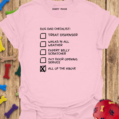 Dog Dad Checklist T-Shirt