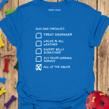 Dog Dad Checklist T-Shirt