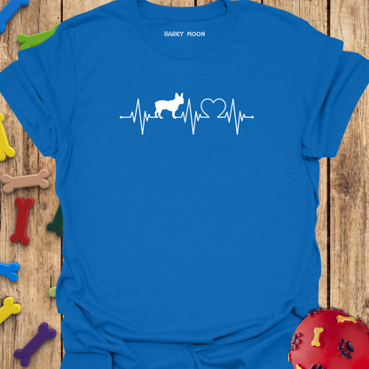 French Bulldog Heartbeat Graphic T-Shirt