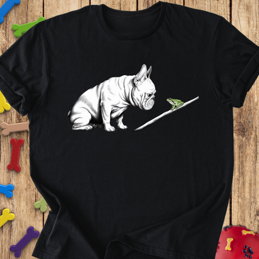 Frenchie Meets Frog Tee