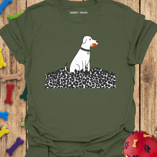 Dog With Leaf T-Shirt