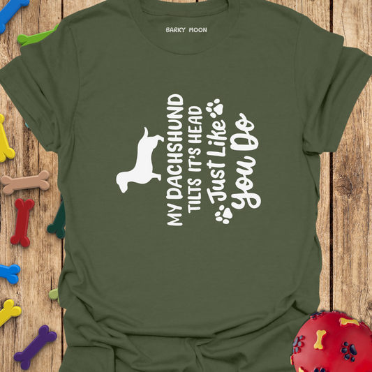 Dachshund Tilts Head T-Shirt