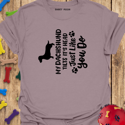 Dachshund Tilts Head T-Shirt