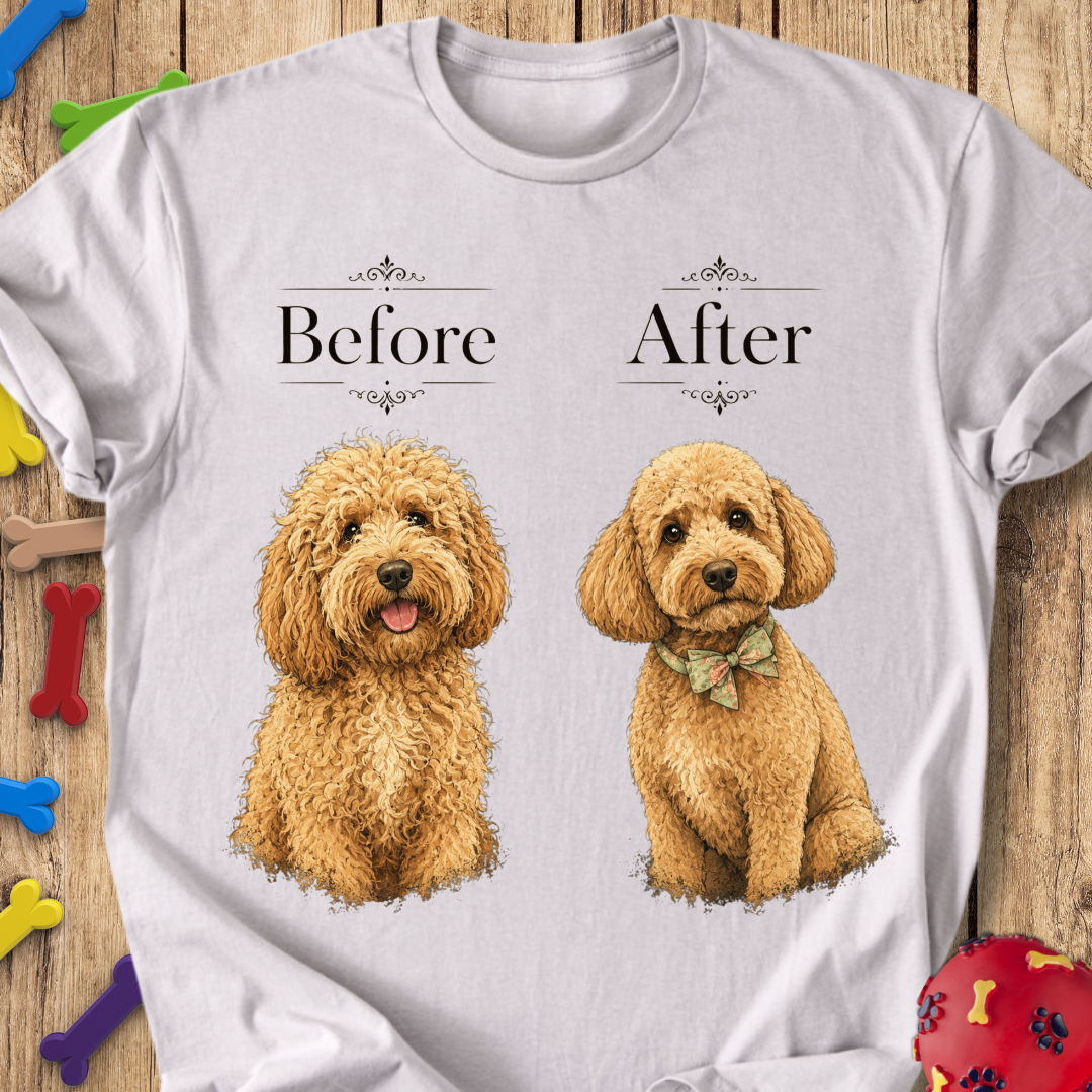 Before & After Goldendoodle