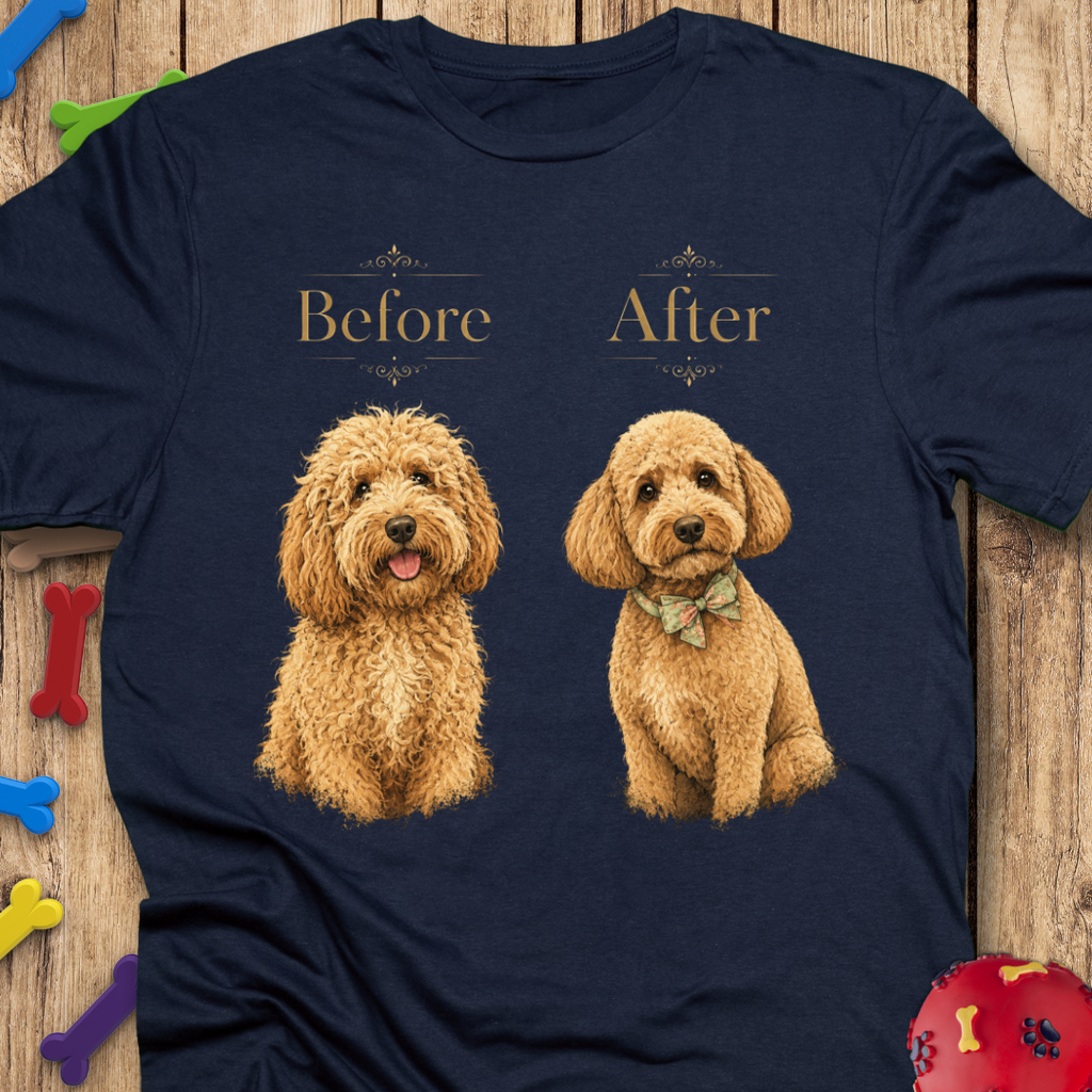 Before & After Goldendoodle