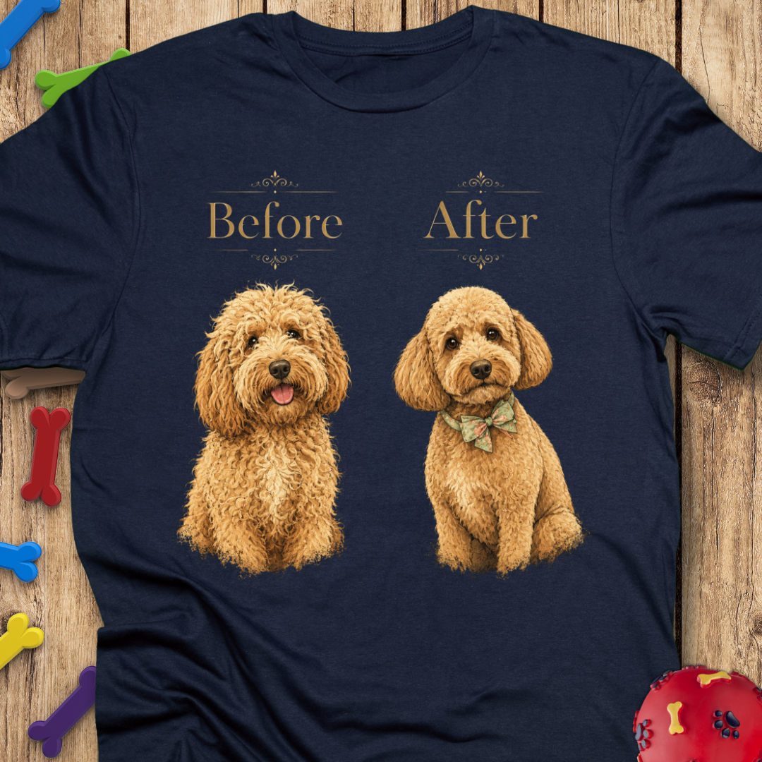 Before & After Goldendoodle
