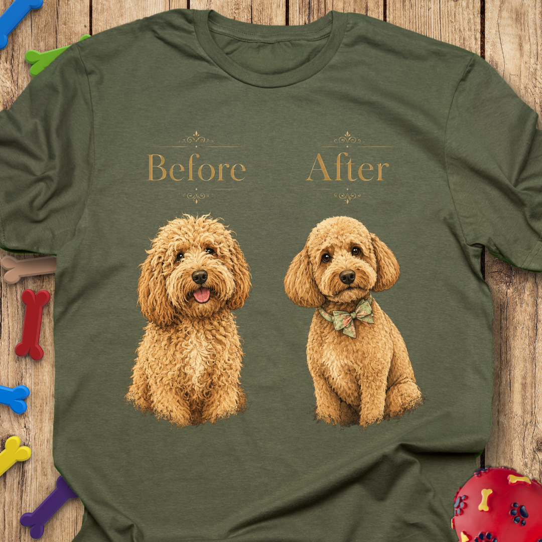Before & After Goldendoodle
