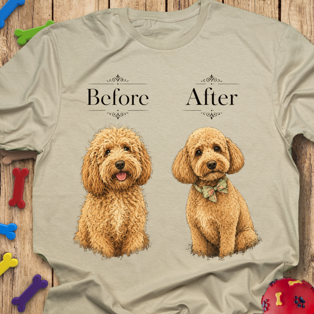 Before & After Goldendoodle