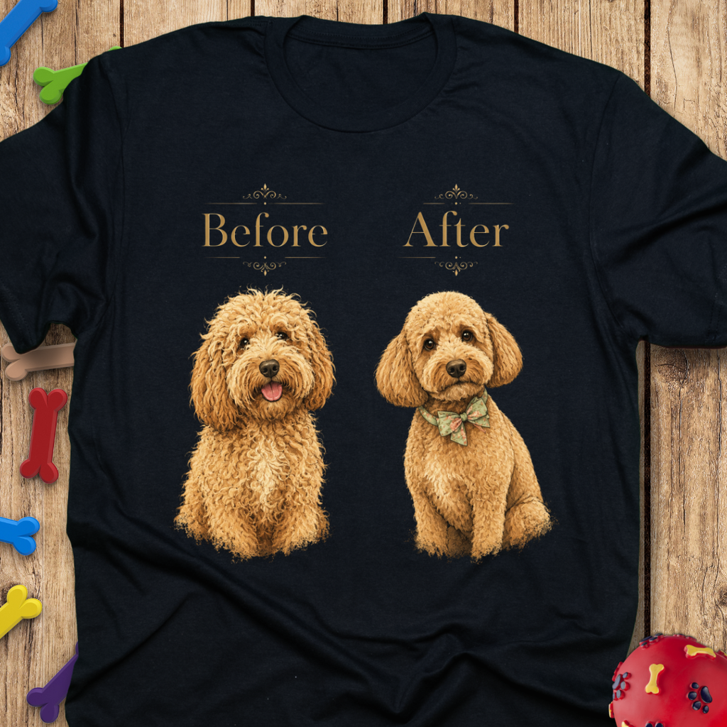 Before & After Goldendoodle