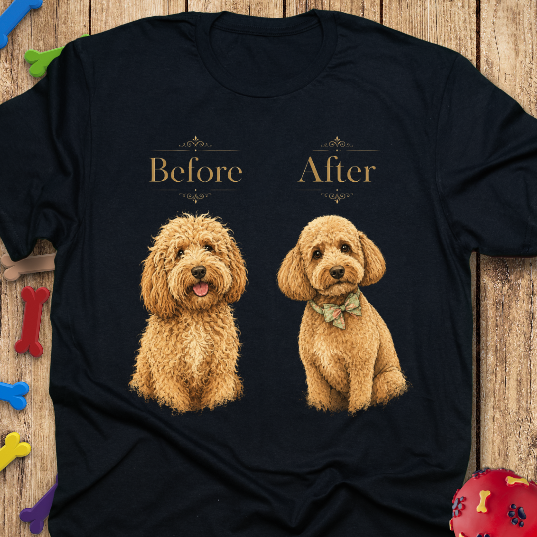 Before & After Goldendoodle