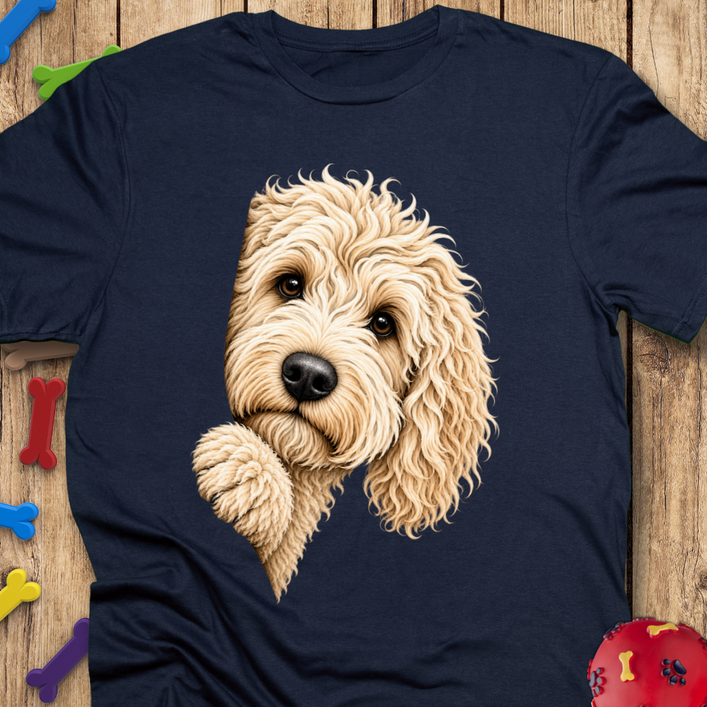 Peeking Cream Goldendoodle T-Shirt