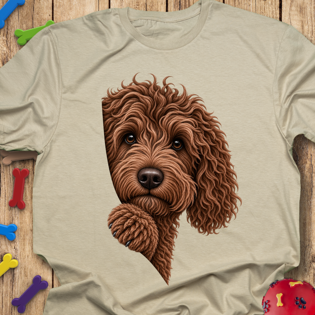 Peeking Chocolate Goldendoodle T-Shirt