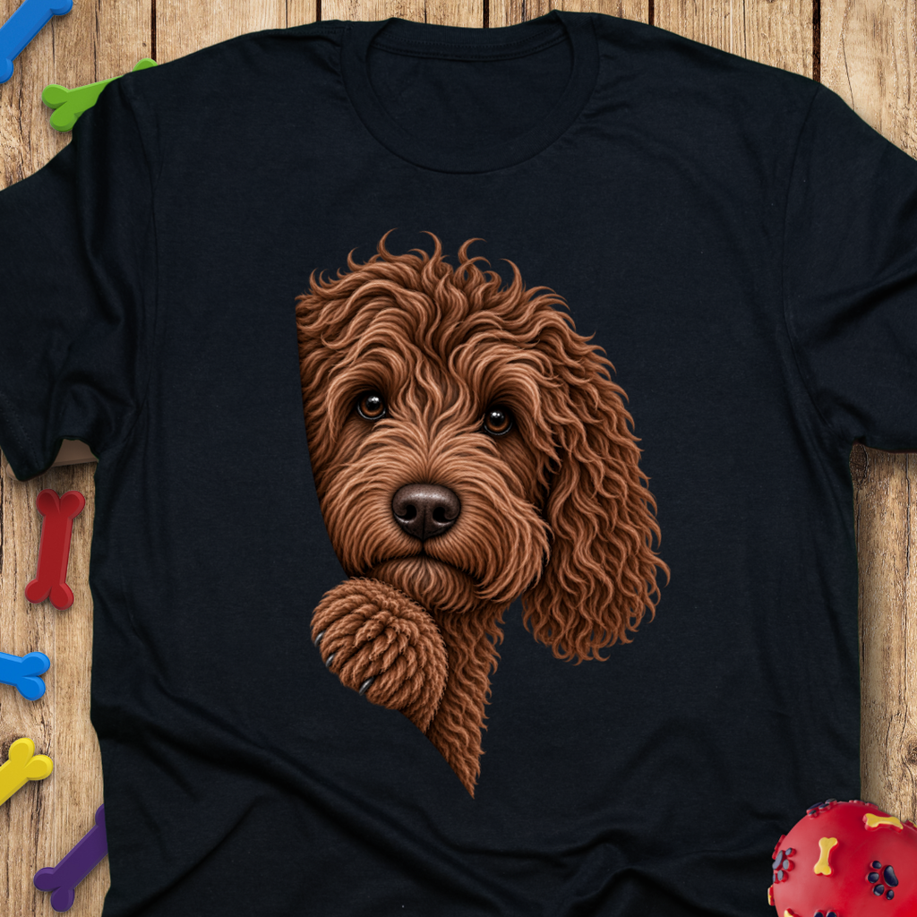 Peeking Chocolate Goldendoodle T-Shirt