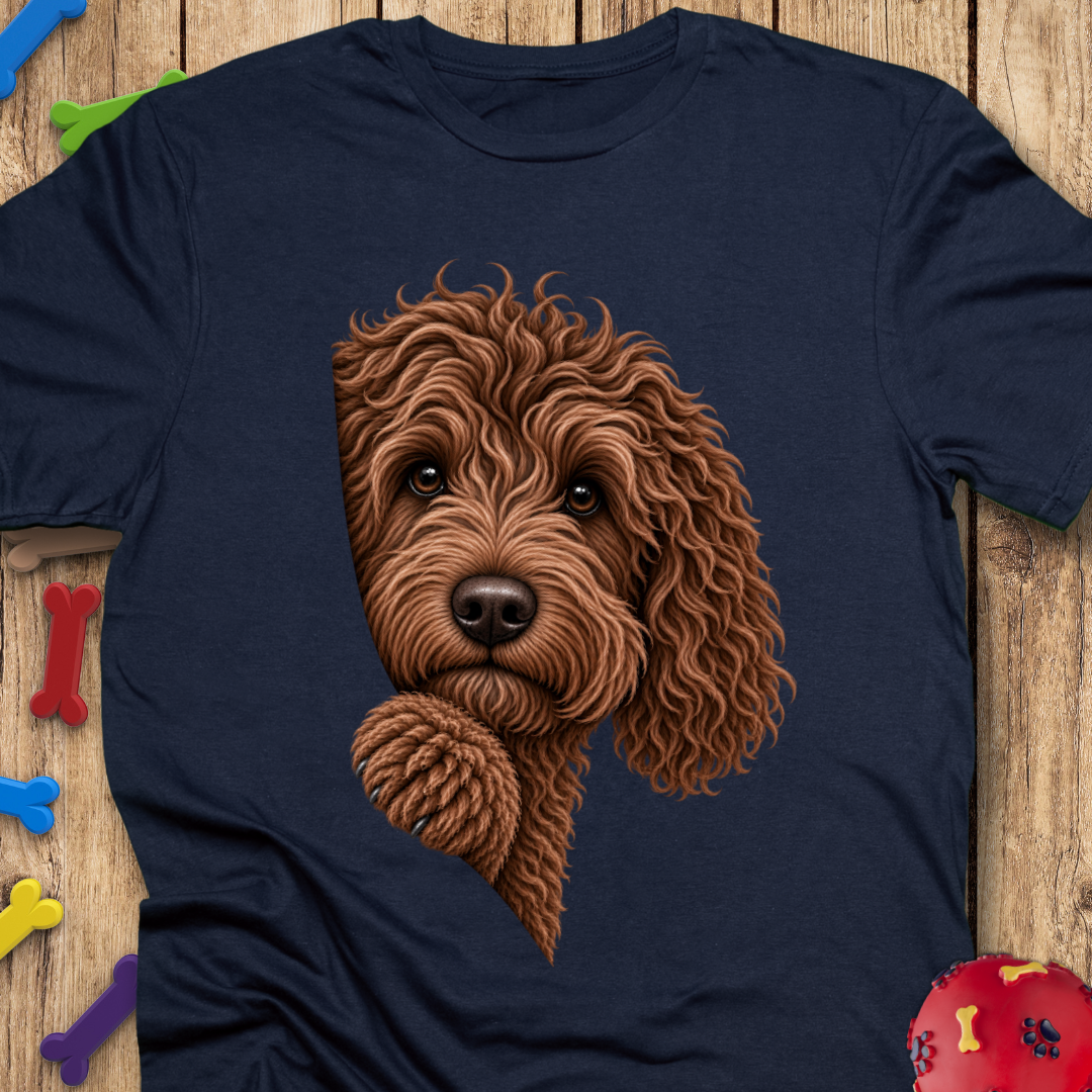 Peeking Chocolate Goldendoodle T-Shirt