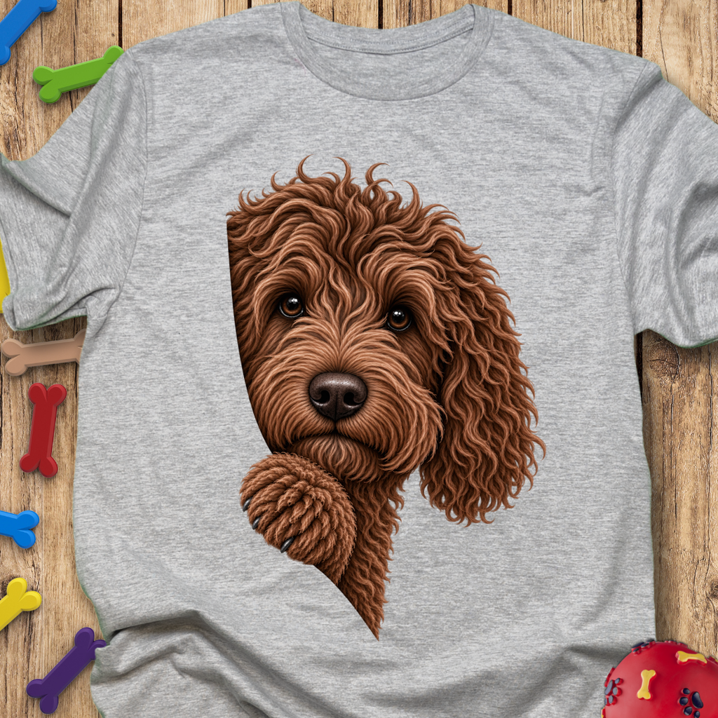 Peeking Chocolate Goldendoodle T-Shirt