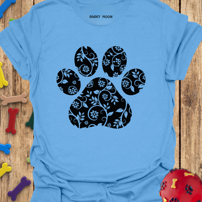 Floral Dog Paw T-Shirt