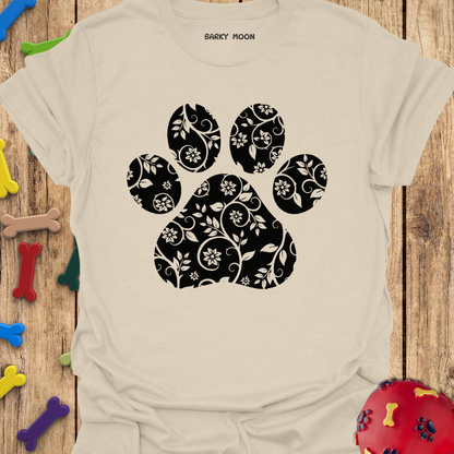 Floral Dog Paw T-Shirt
