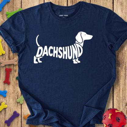 Dachshund Typographical T-Shirt