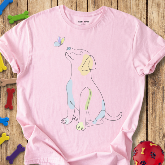 Dog & Butterfly T-Shirt