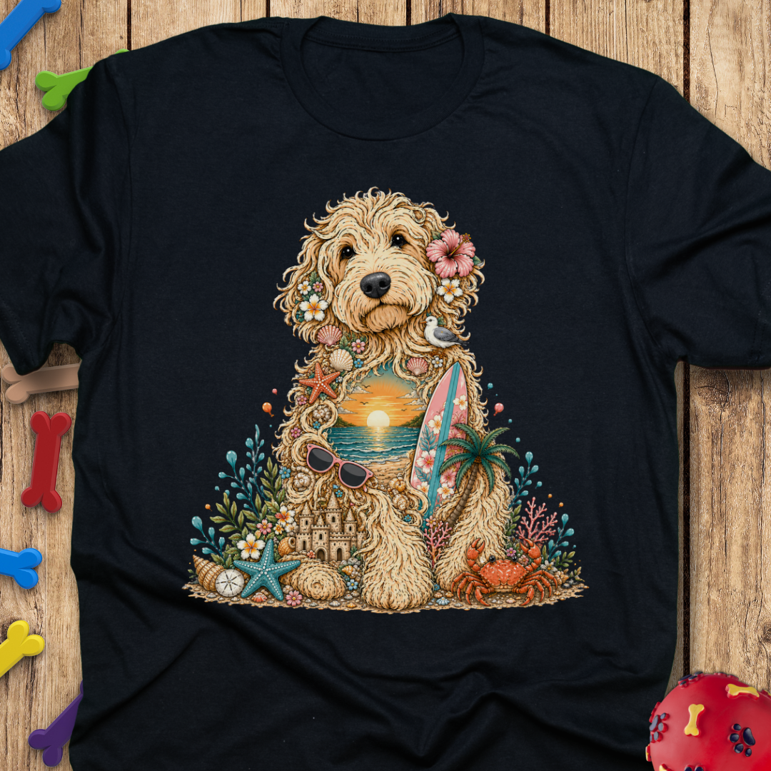 Beach Life Goldendoodle T-Shirt