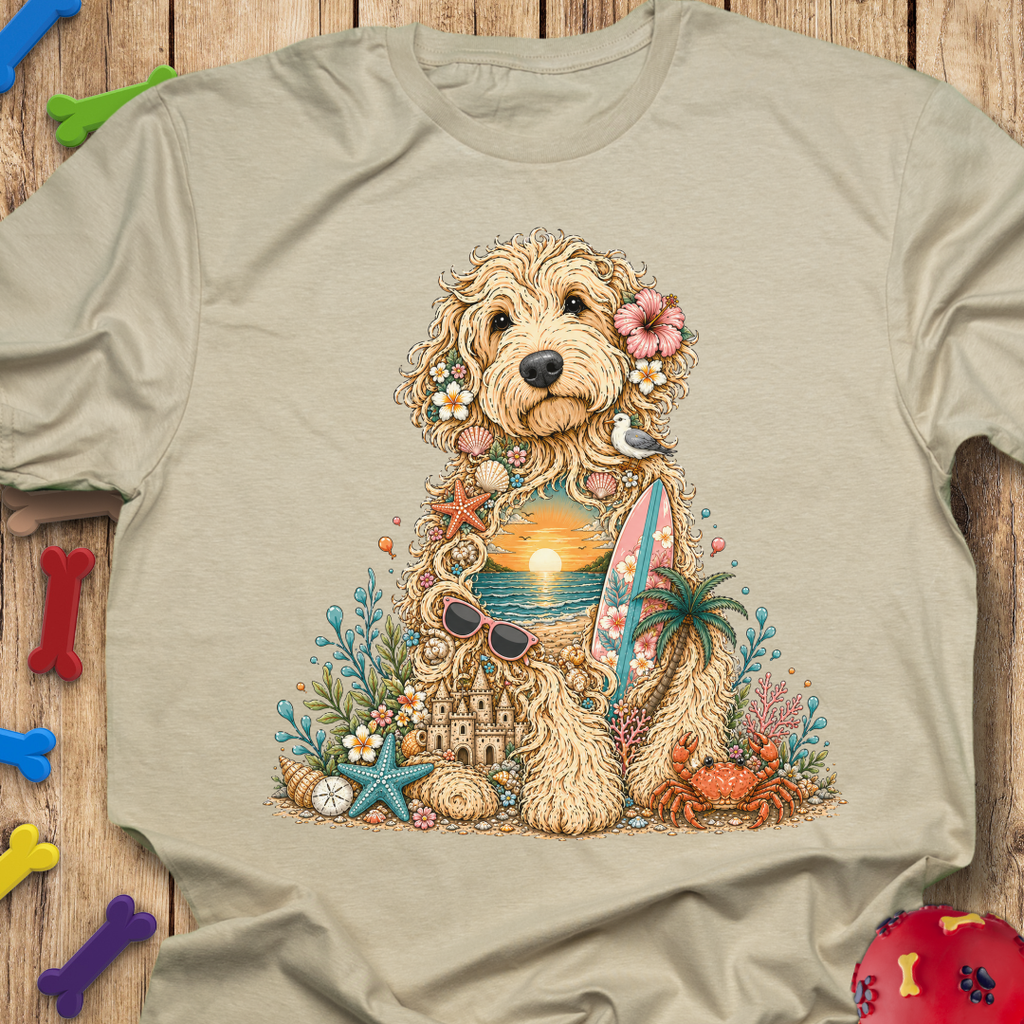 Beach Life Goldendoodle T-Shirt