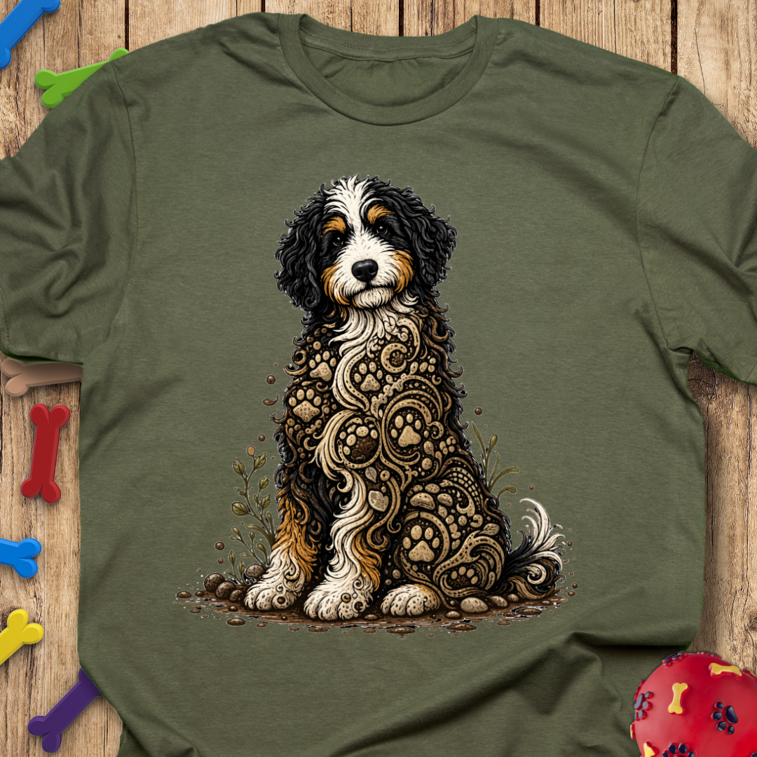 Mud Life Bernedoodle T-Shirt