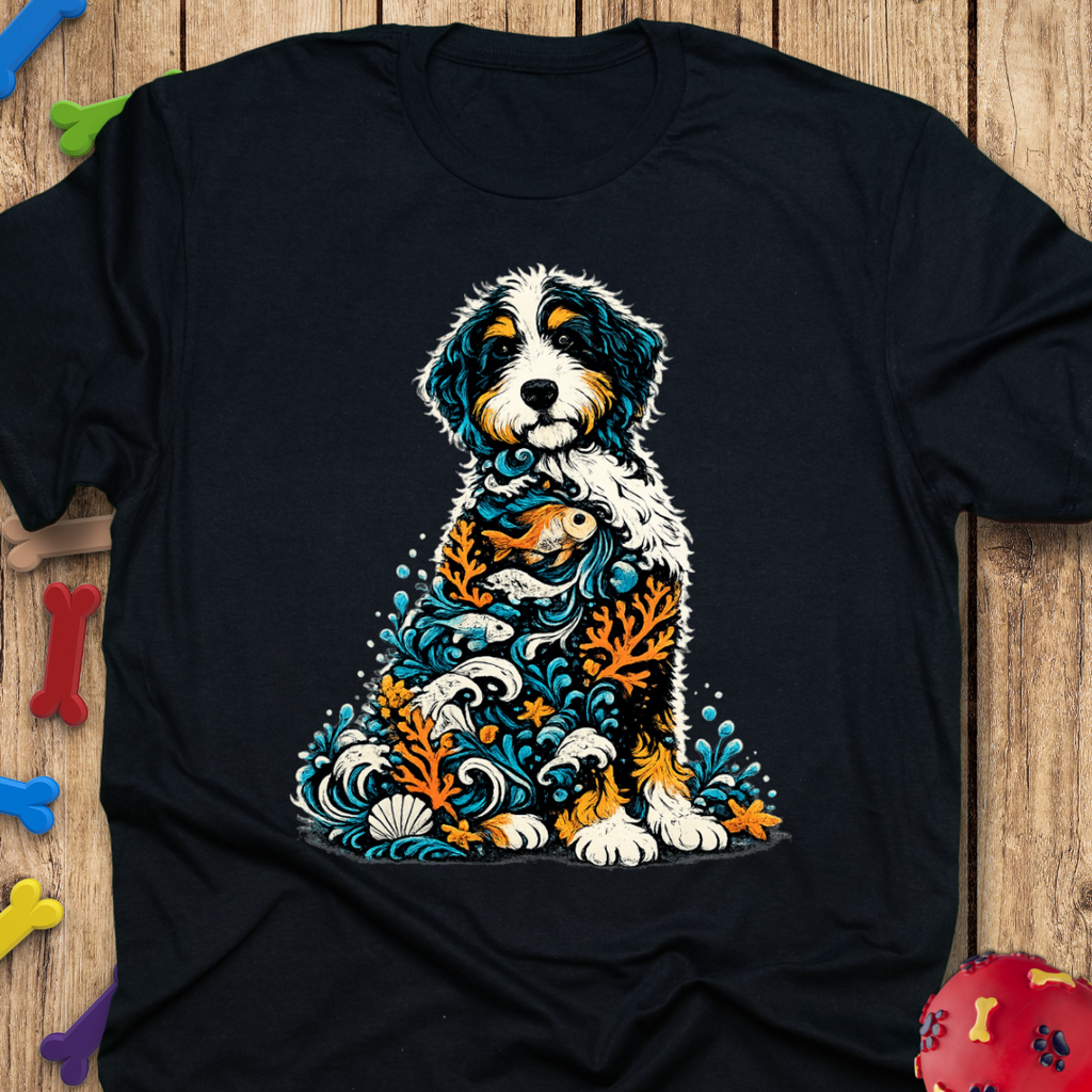 Ocean Life Bernedoodle T-Shirt
