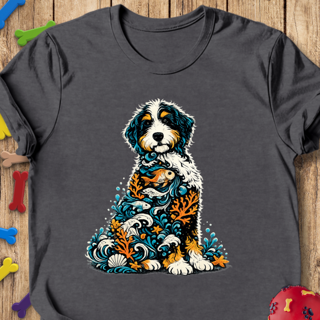 Ocean Life Bernedoodle T-Shirt